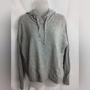 GAP‎ Women's fall Heather Gray pullover hooded lightweight Sweater size M